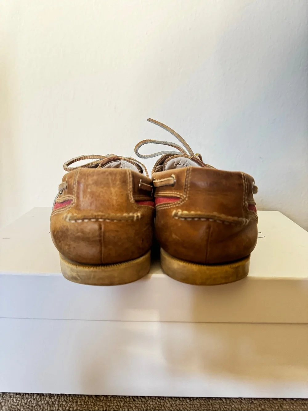 Cole Haan Red Suede Leather Boat Shoes Men’s Size 8M